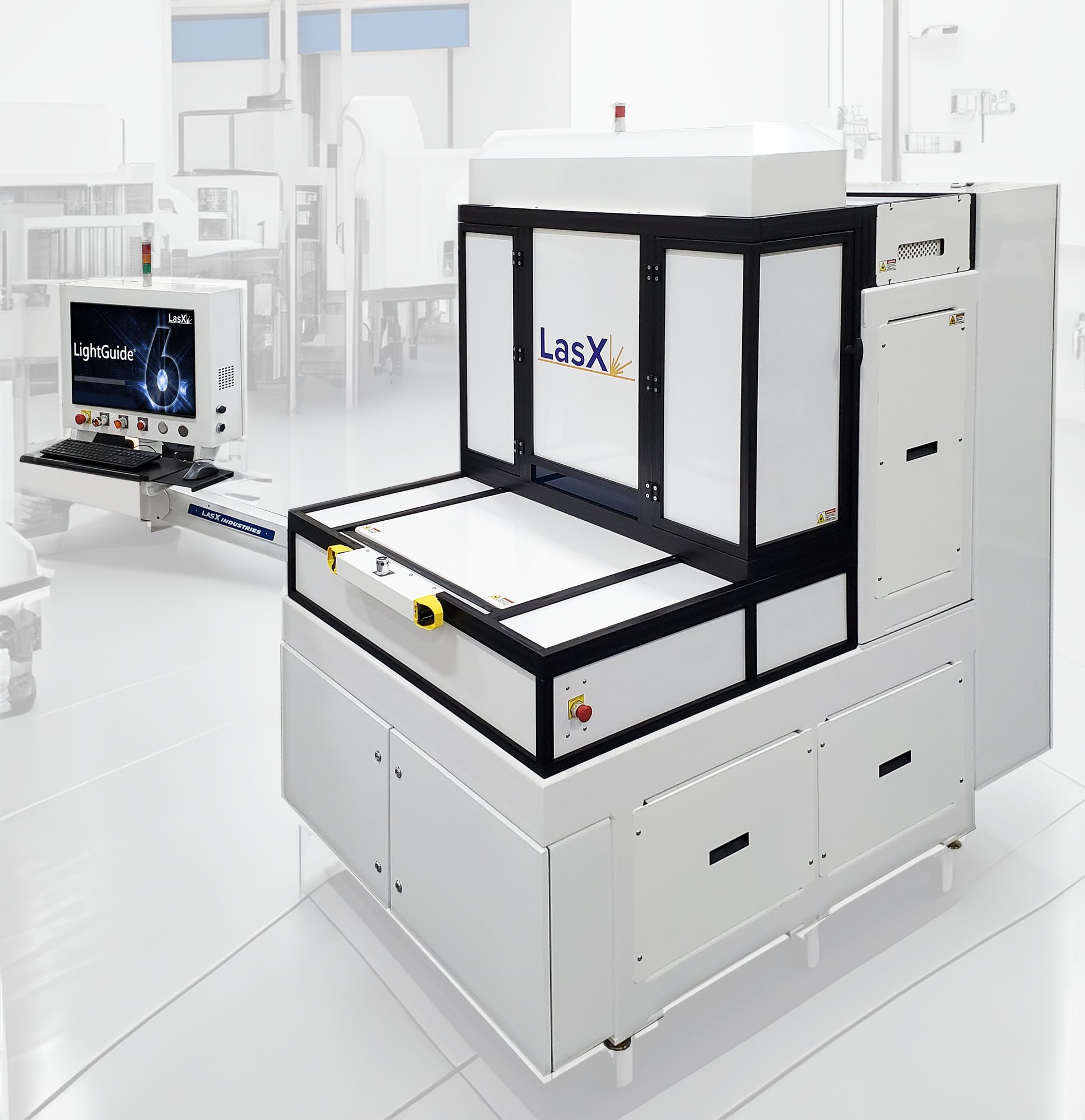 ExactPro laser micromachining workstation with its LightGuide® operator console
