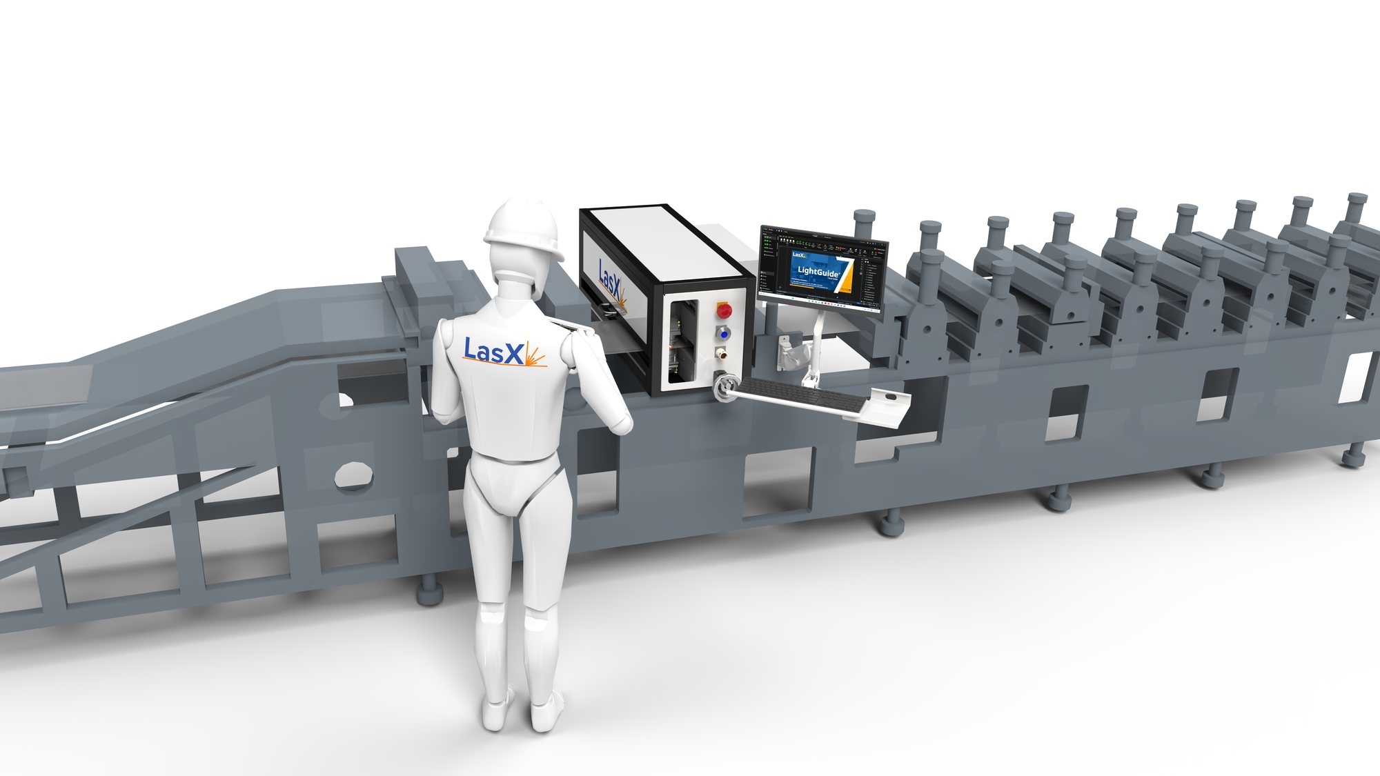 ScoreLine module installed within a pouch-making line